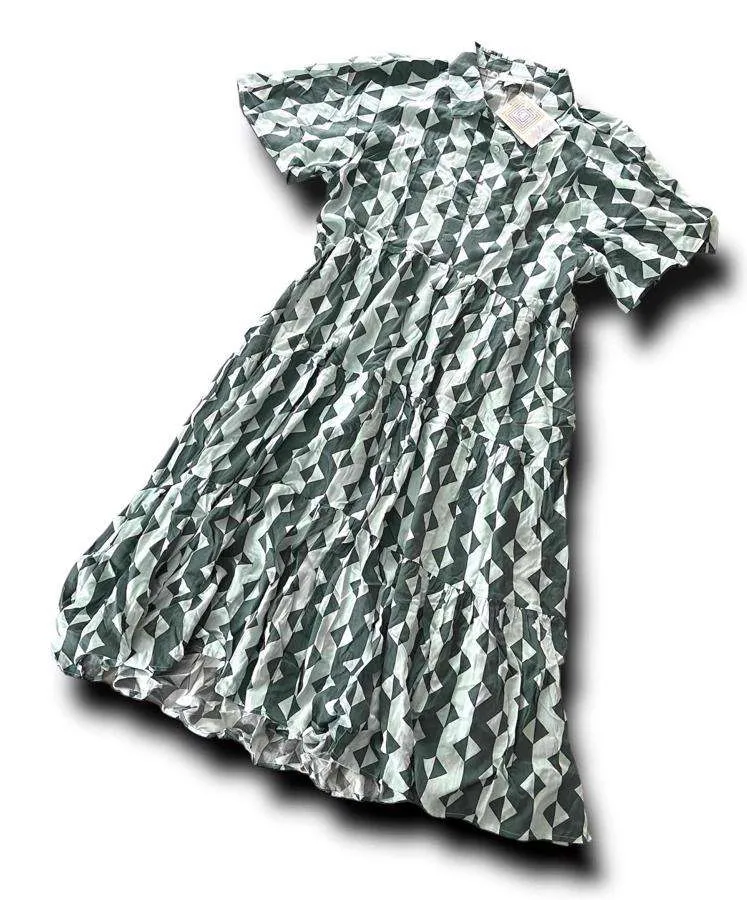 Helene - Green Mint Geo