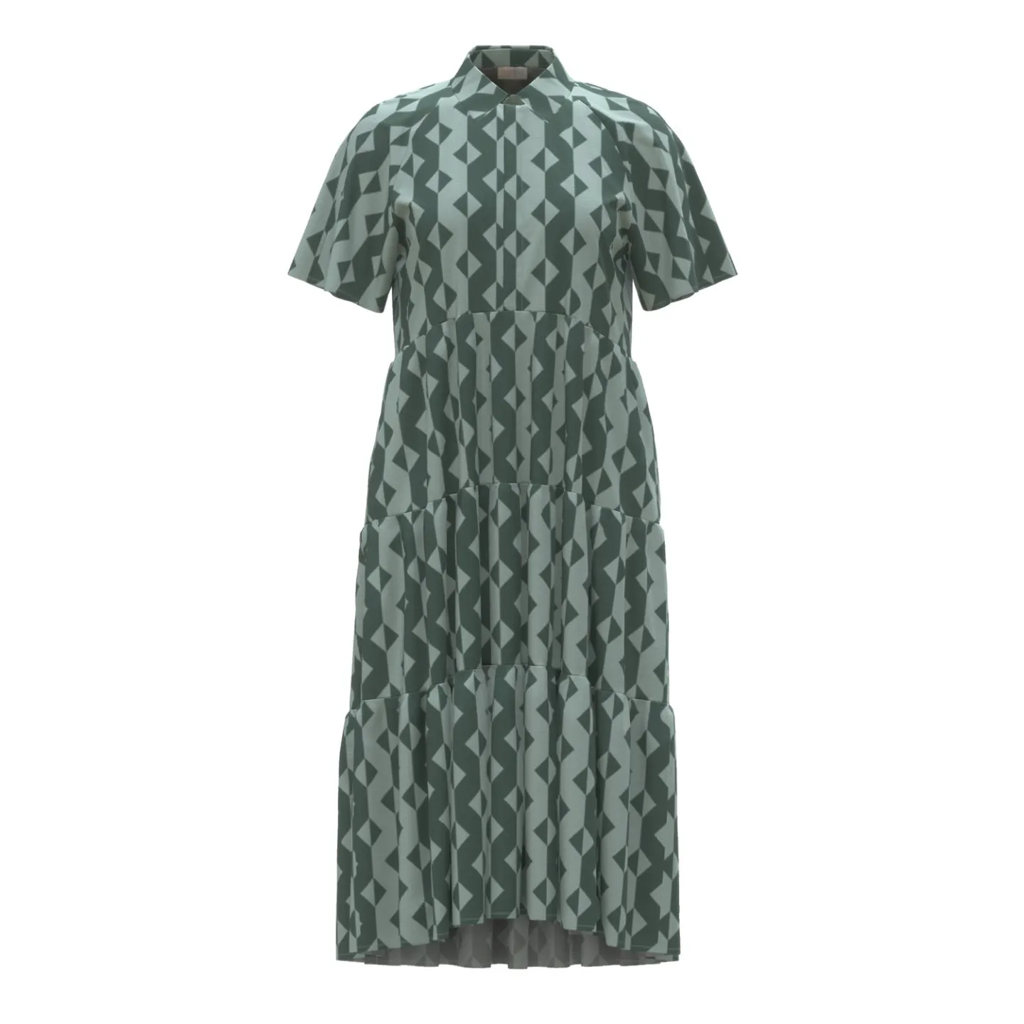 Helene - Green Mint Geo