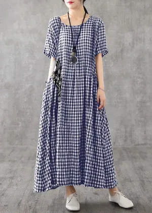 Herra - Casual summer long plaid dress
