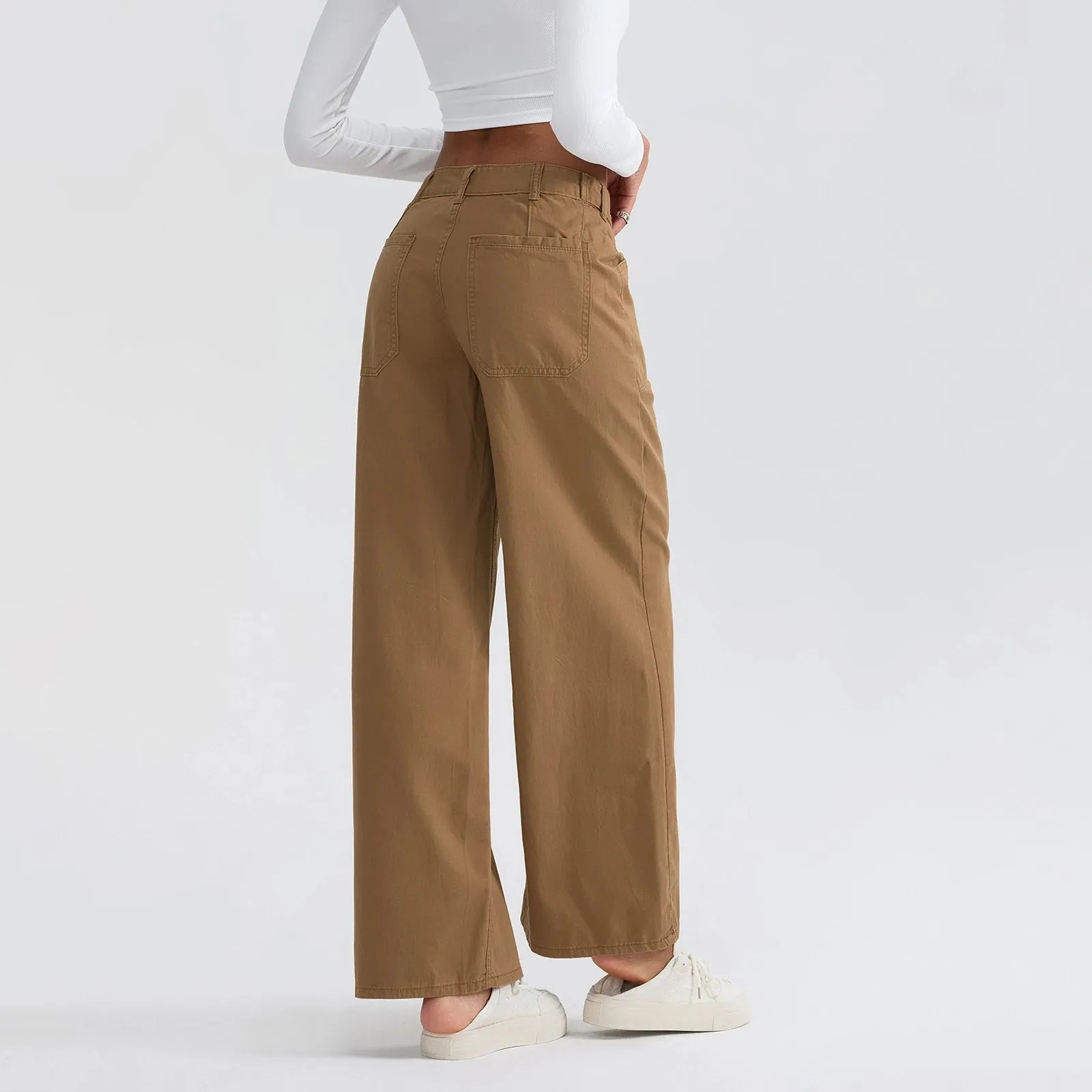 High Waist Wide Leg Denim Pants