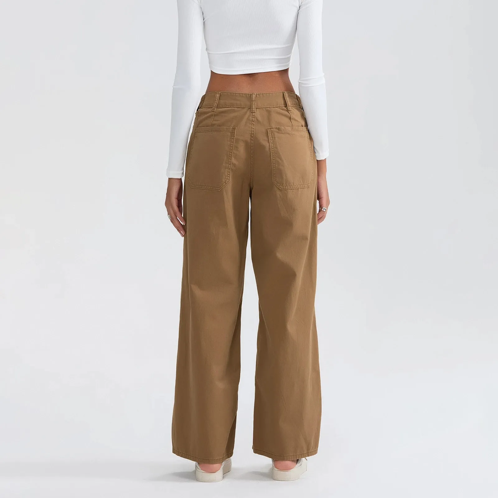 High Waist Wide Leg Denim Pants