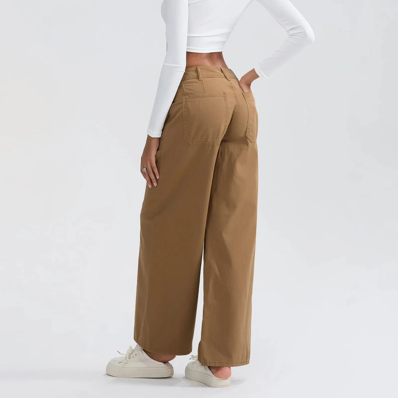 High Waist Wide Leg Denim Pants