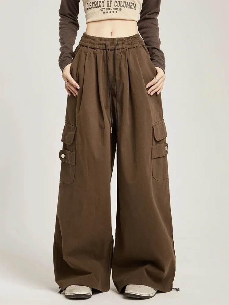 High Waisted Plicated Multiple Pockets pant