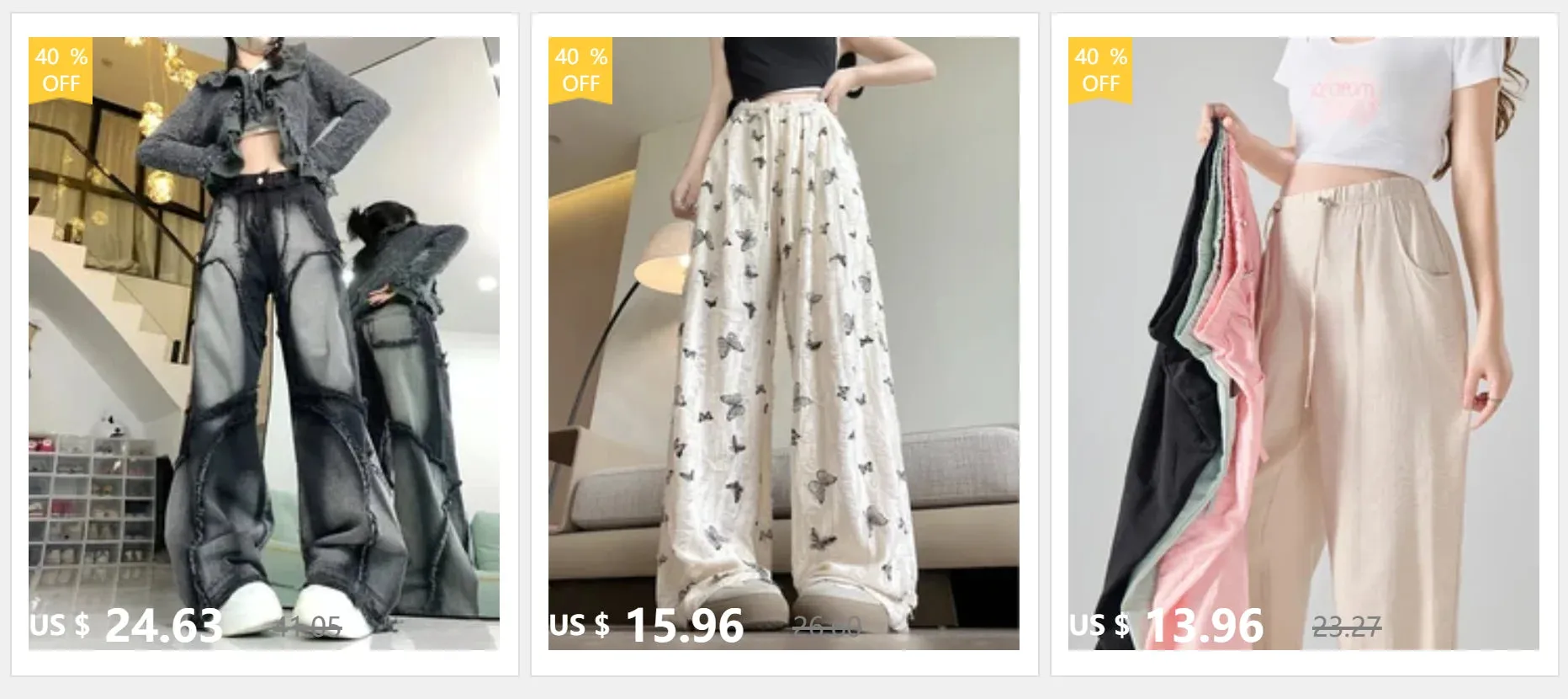 High Waisted Plicated Multiple Pockets pant
