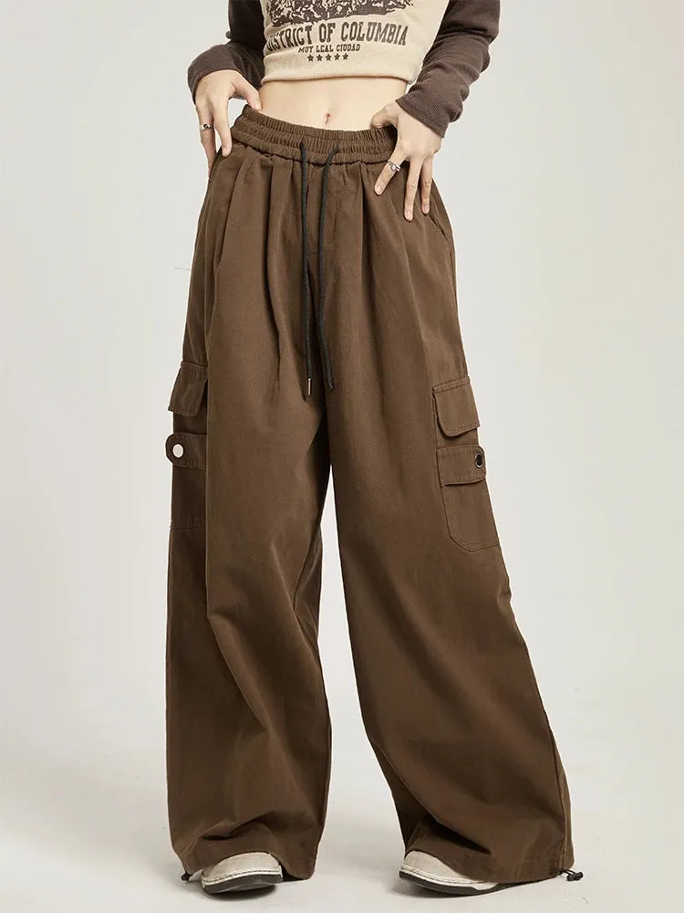 High Waisted Plicated Multiple Pockets pant
