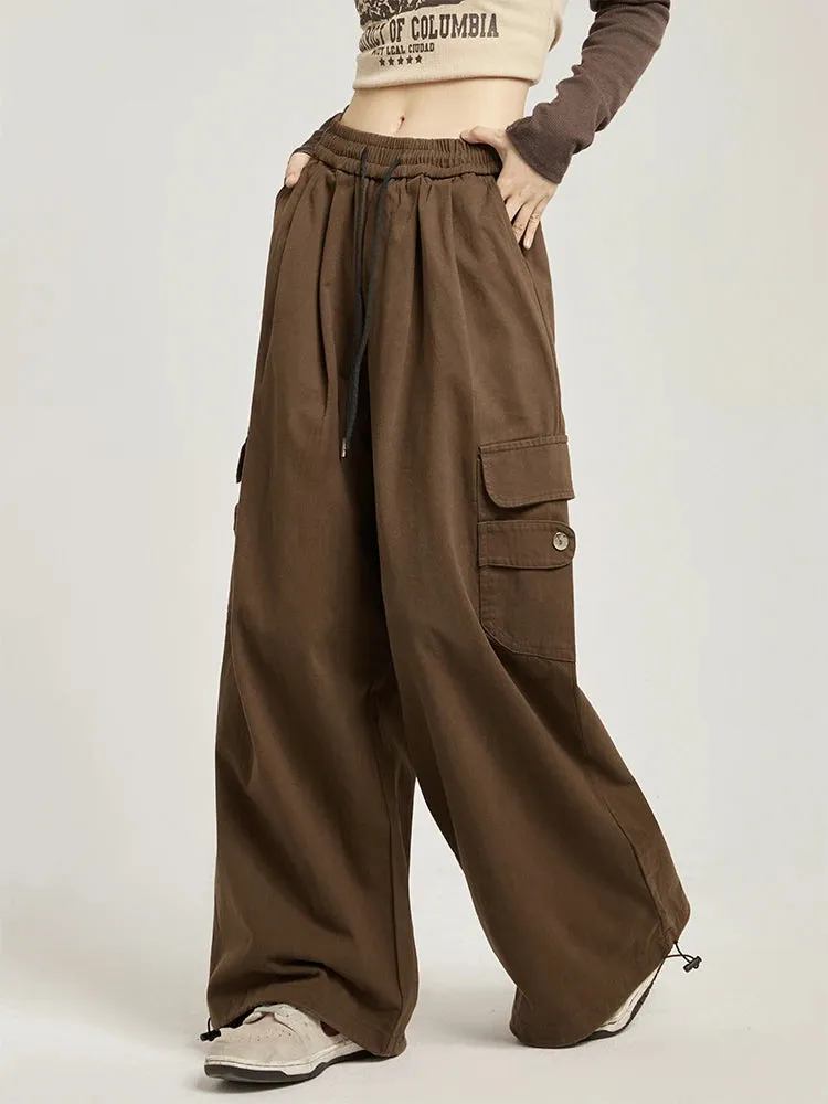 High Waisted Plicated Multiple Pockets pant