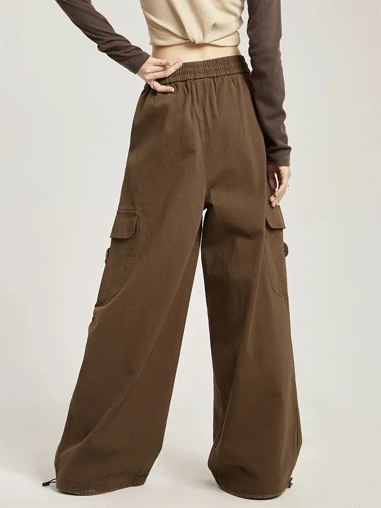 High Waisted Plicated Multiple Pockets pant