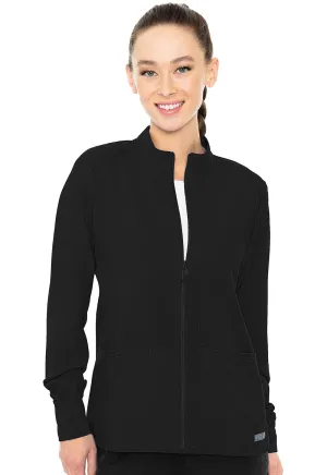 Insight MC2660 Zip Front Warm-Up With Shoulder Yokes Black