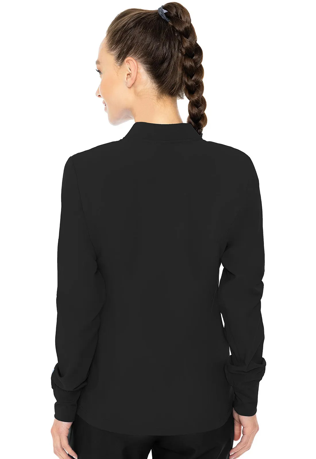 Insight MC2660 Zip Front Warm-Up With Shoulder Yokes Black
