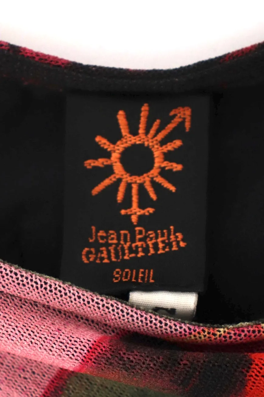 Jean Paul Gaultier Soleil Floral Mesh Dress