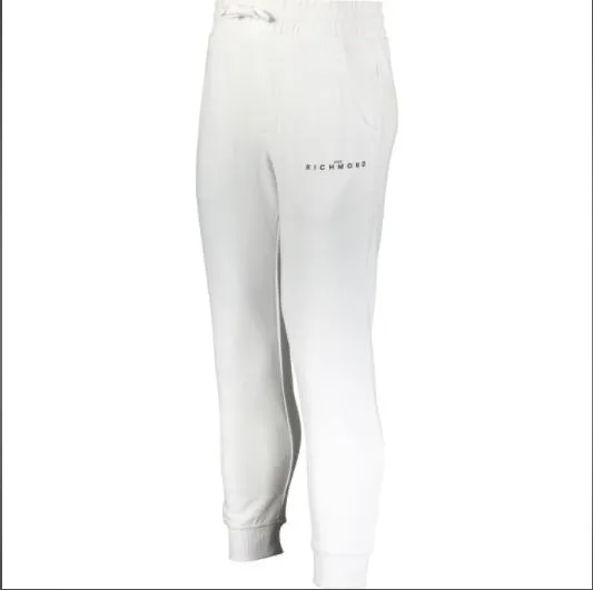 JOHN RICHMOND WHITE SLIM LOGO JOGGERS
