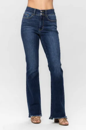 Judy Blue || Valerie High Waisted Vintage Frayed Hem Bootcut Jean