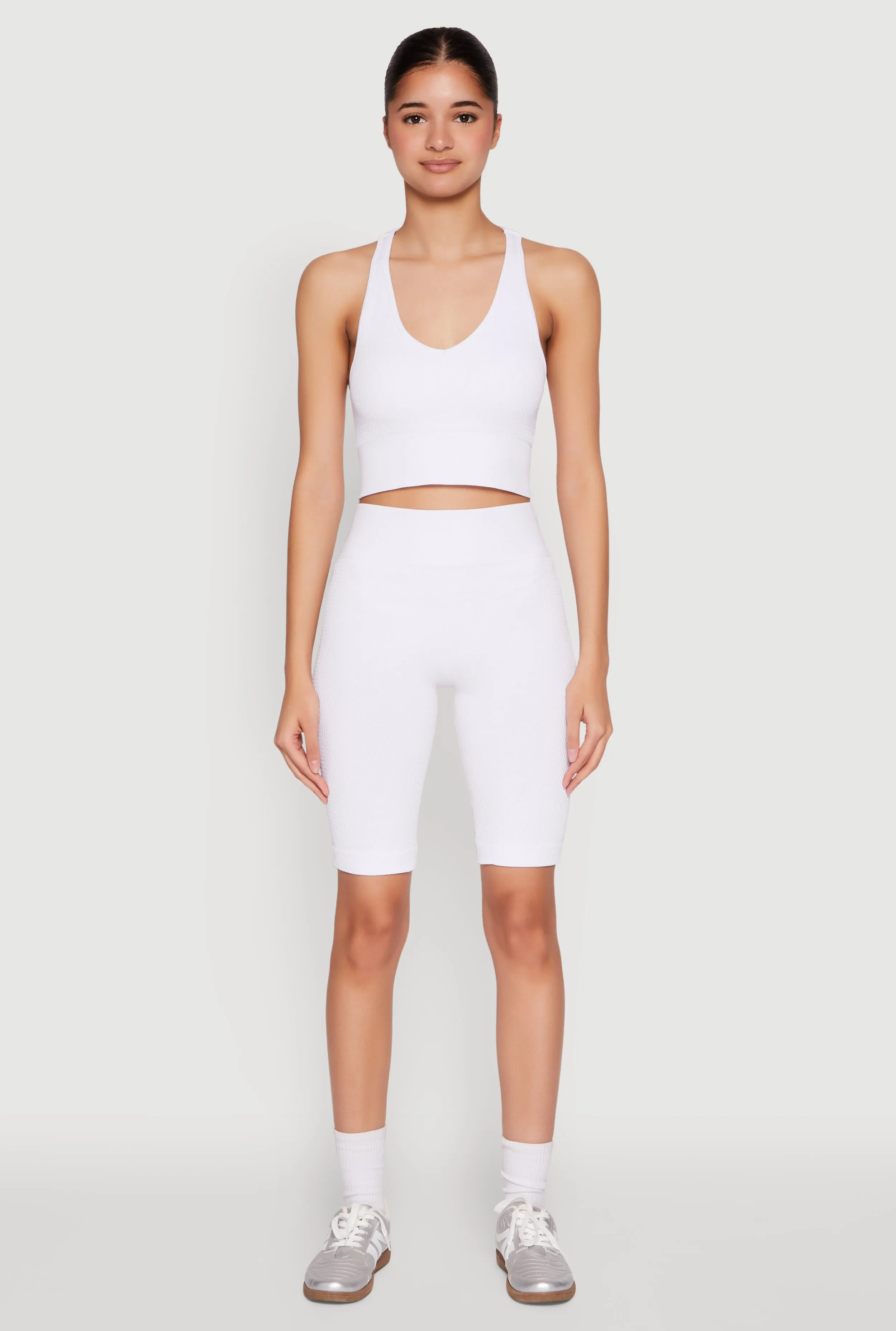 Keyhole Back Cropped Tank Top
