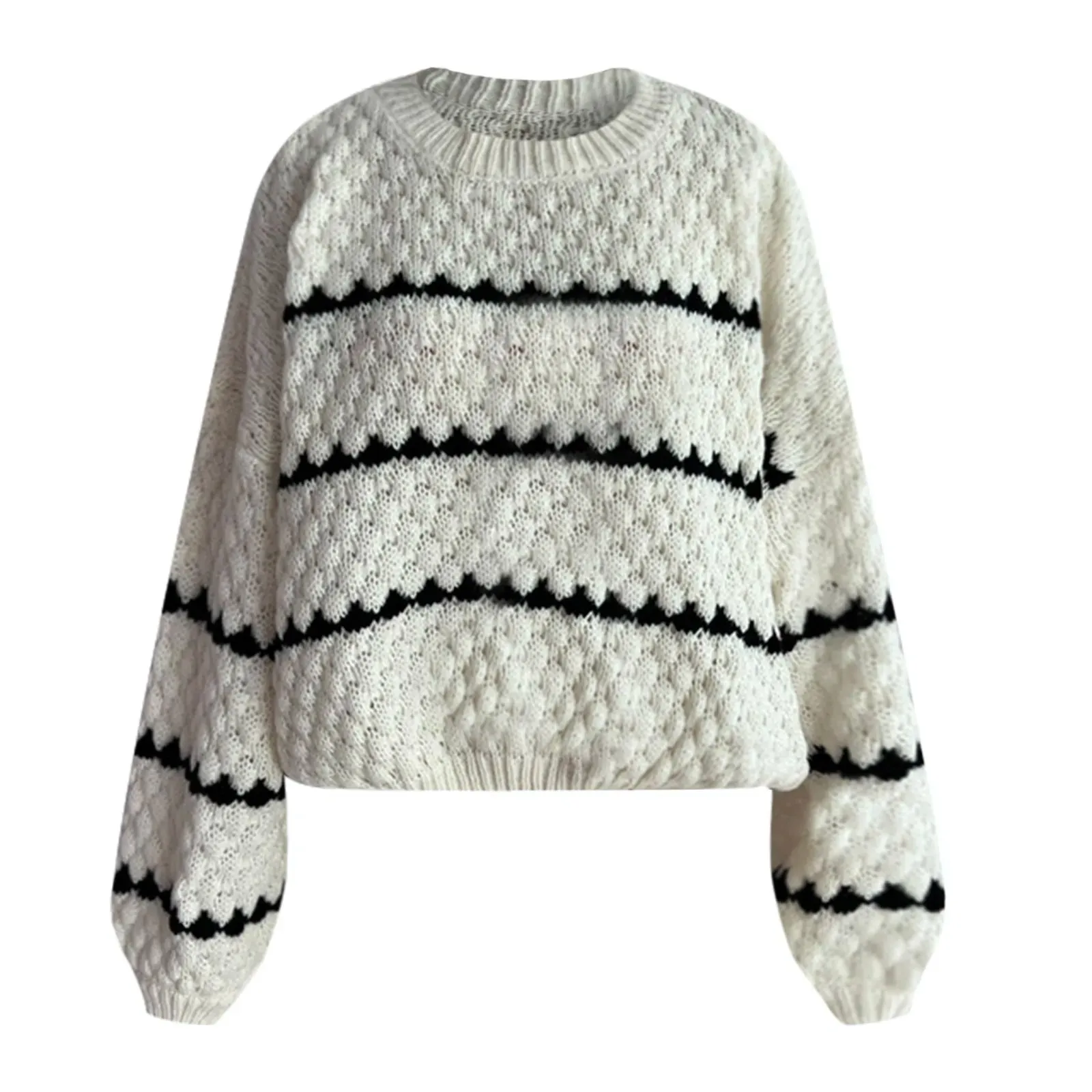 Lady  Crew Neck Pullover Sweater