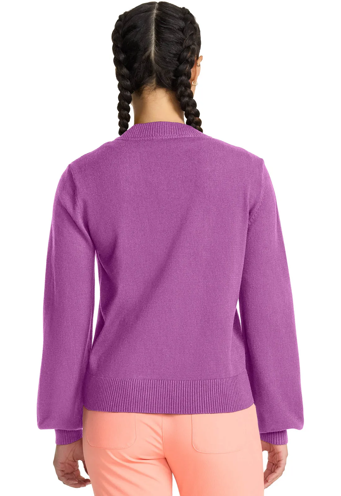 Layers MC320 Sweater Knit Cardigan Heather Orchid