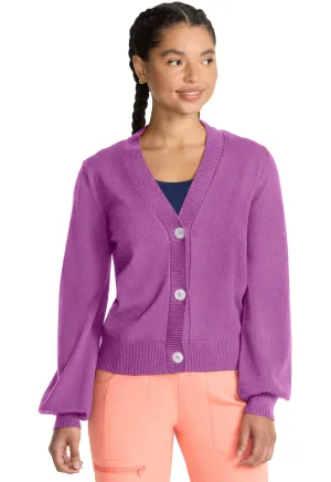 Layers MC320 Sweater Knit Cardigan Heather Orchid