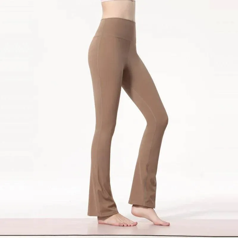 Light Pink Flare Leggings for Yoga, Gym, and More