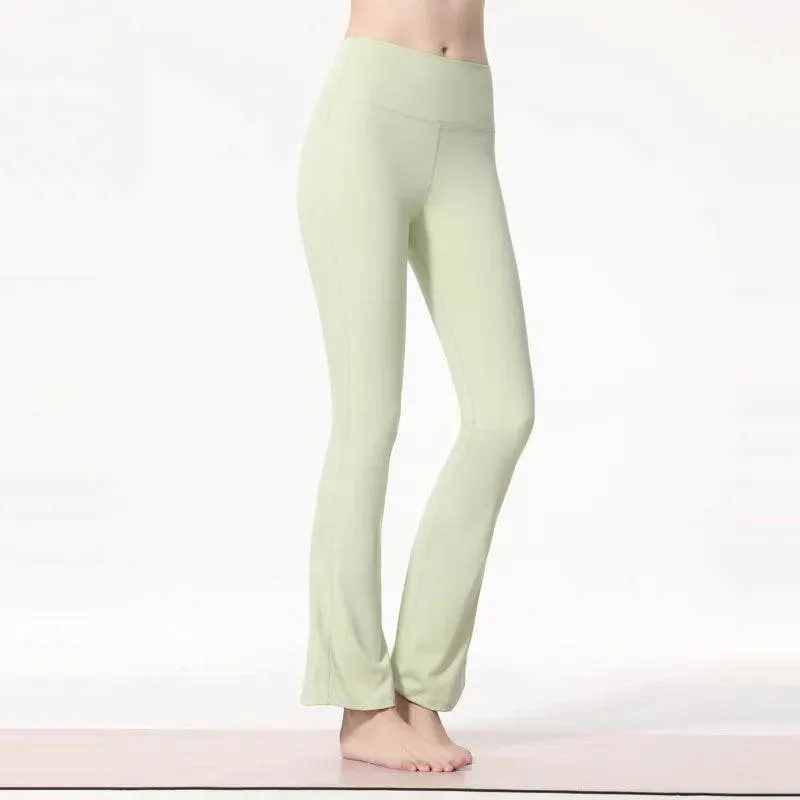 Light Pink Flare Leggings for Yoga, Gym, and More
