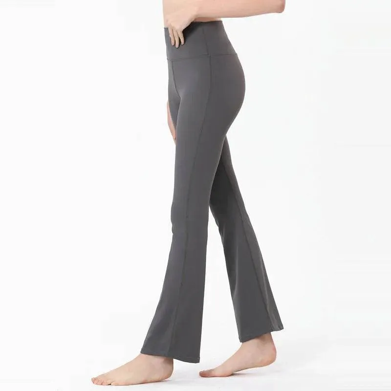 Light Pink Flare Leggings for Yoga, Gym, and More