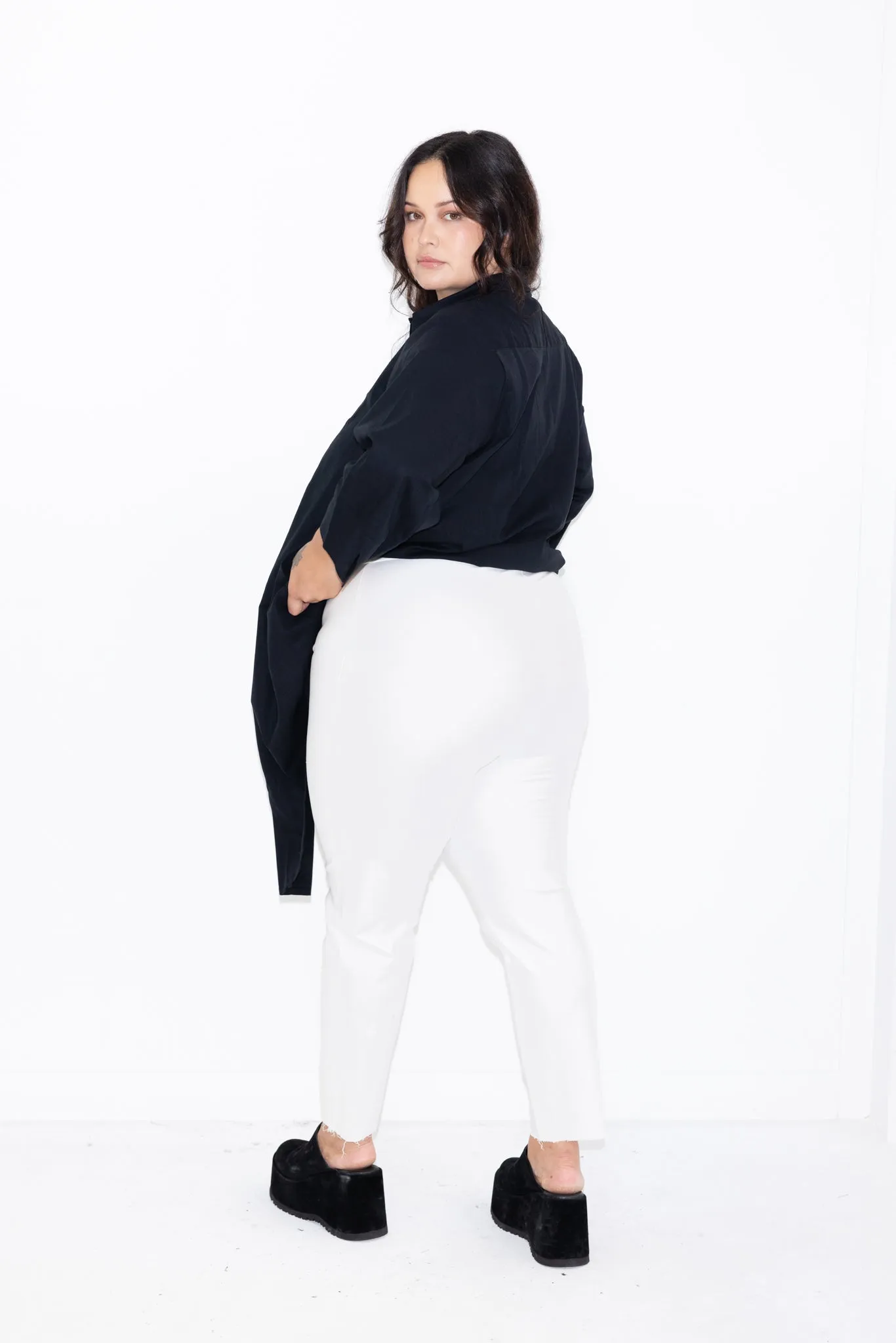Long line Pant - White