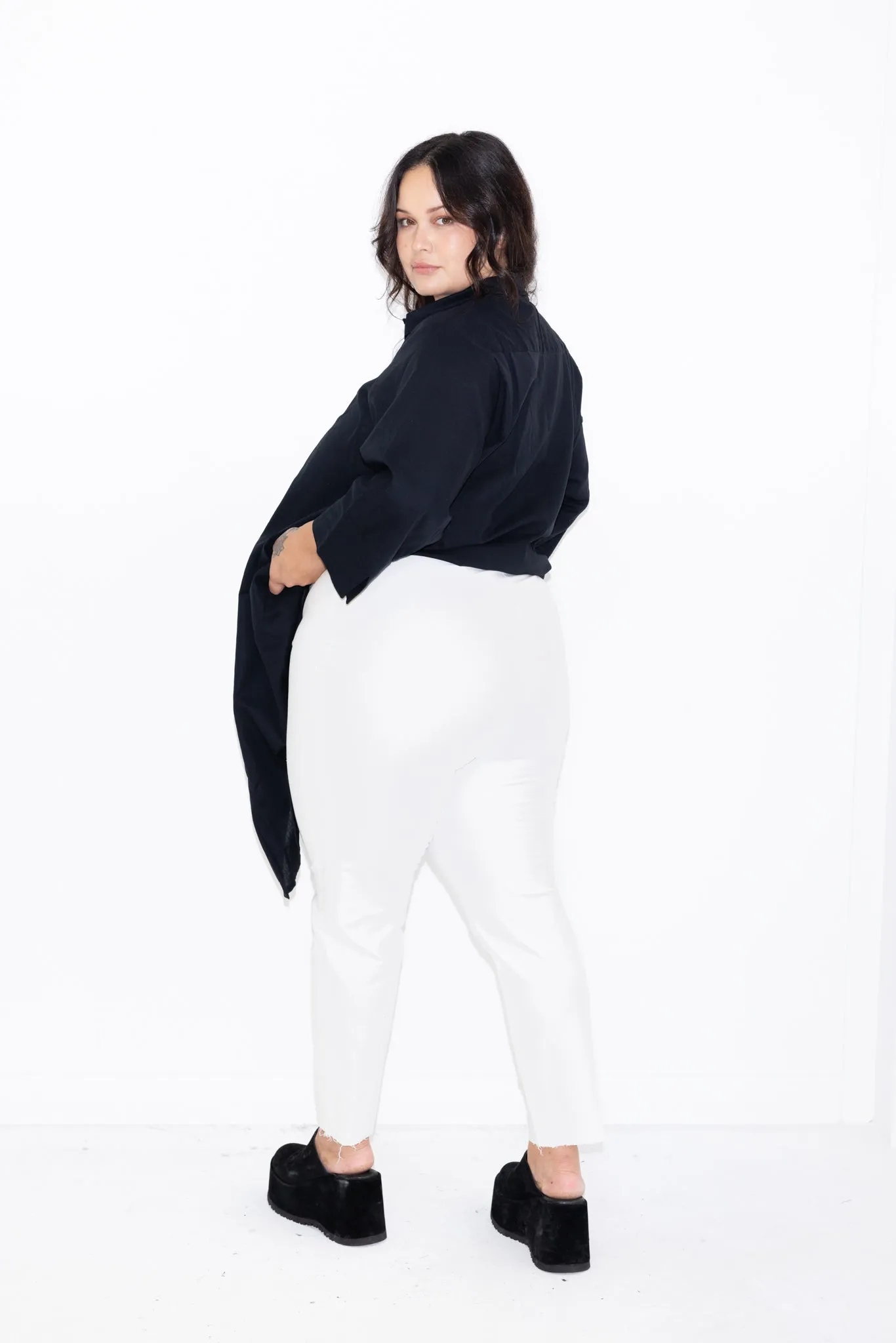 Long line Pant - White