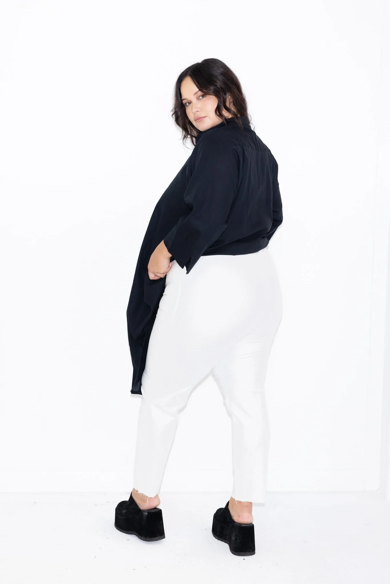 Long line Pant - White