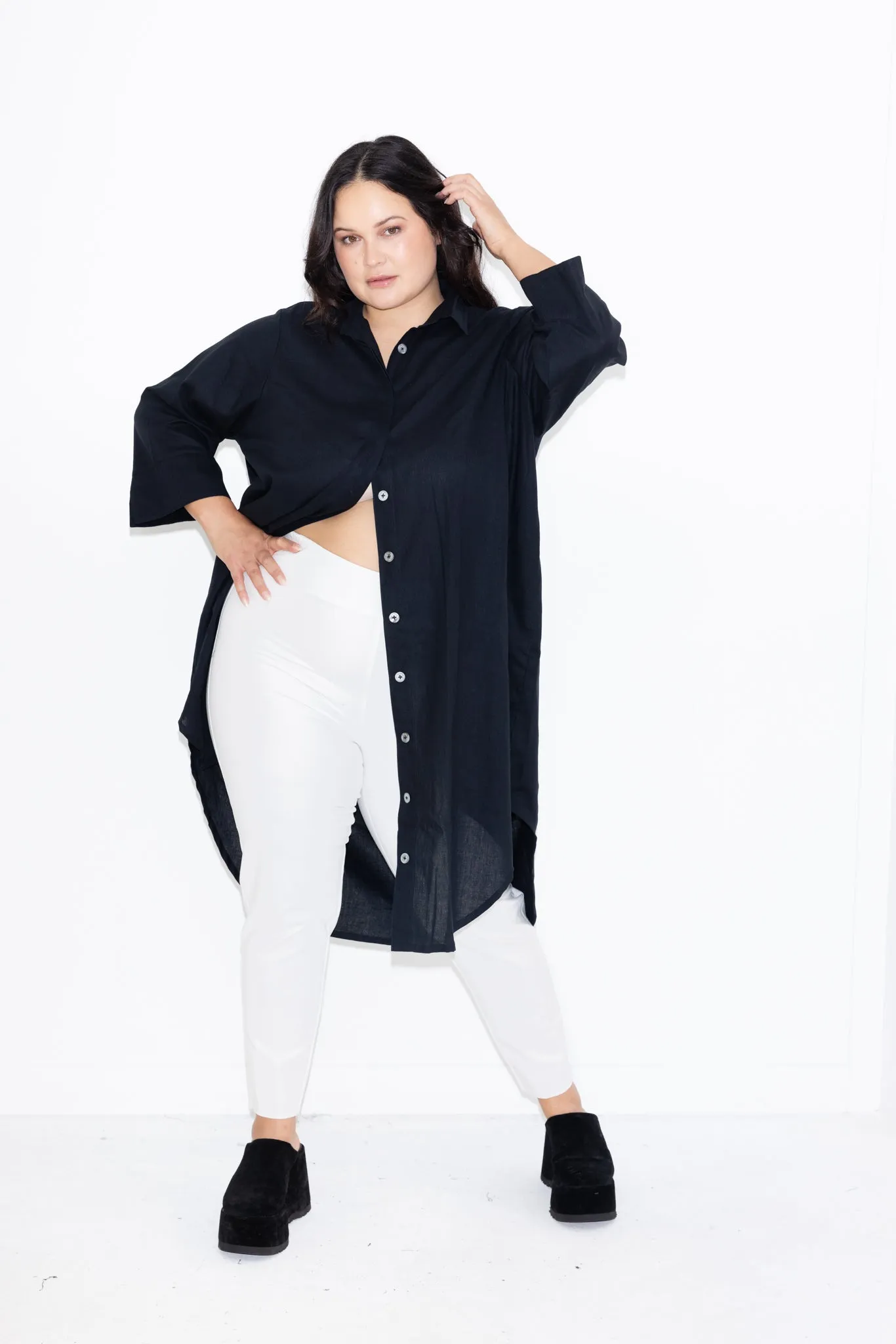 Long line Pant - White