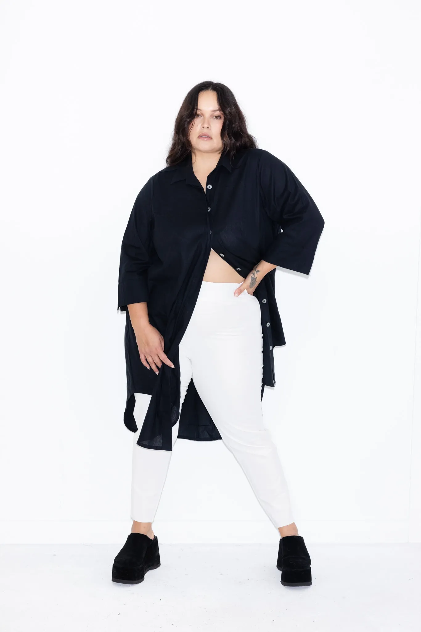Long line Pant - White