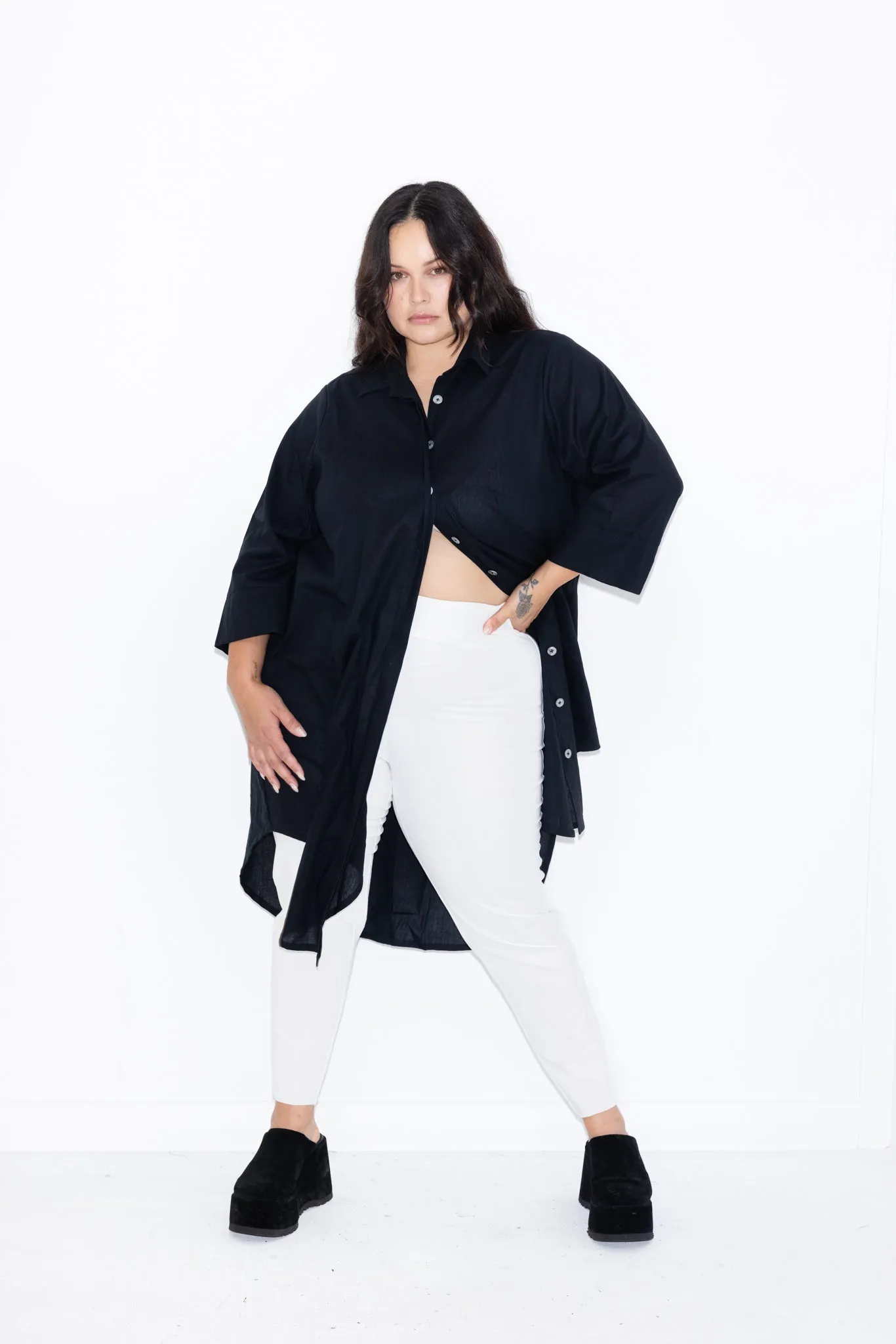 Long line Pant - White