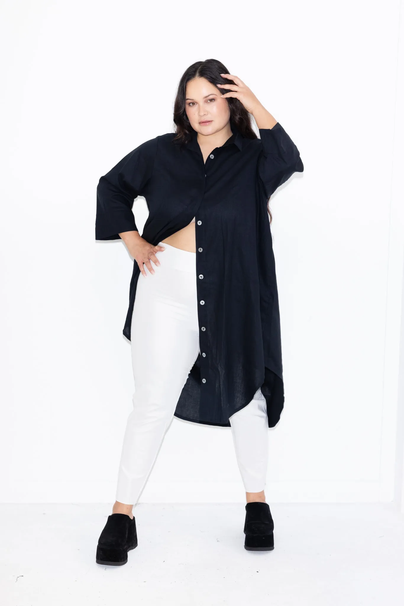 Long line Pant - White