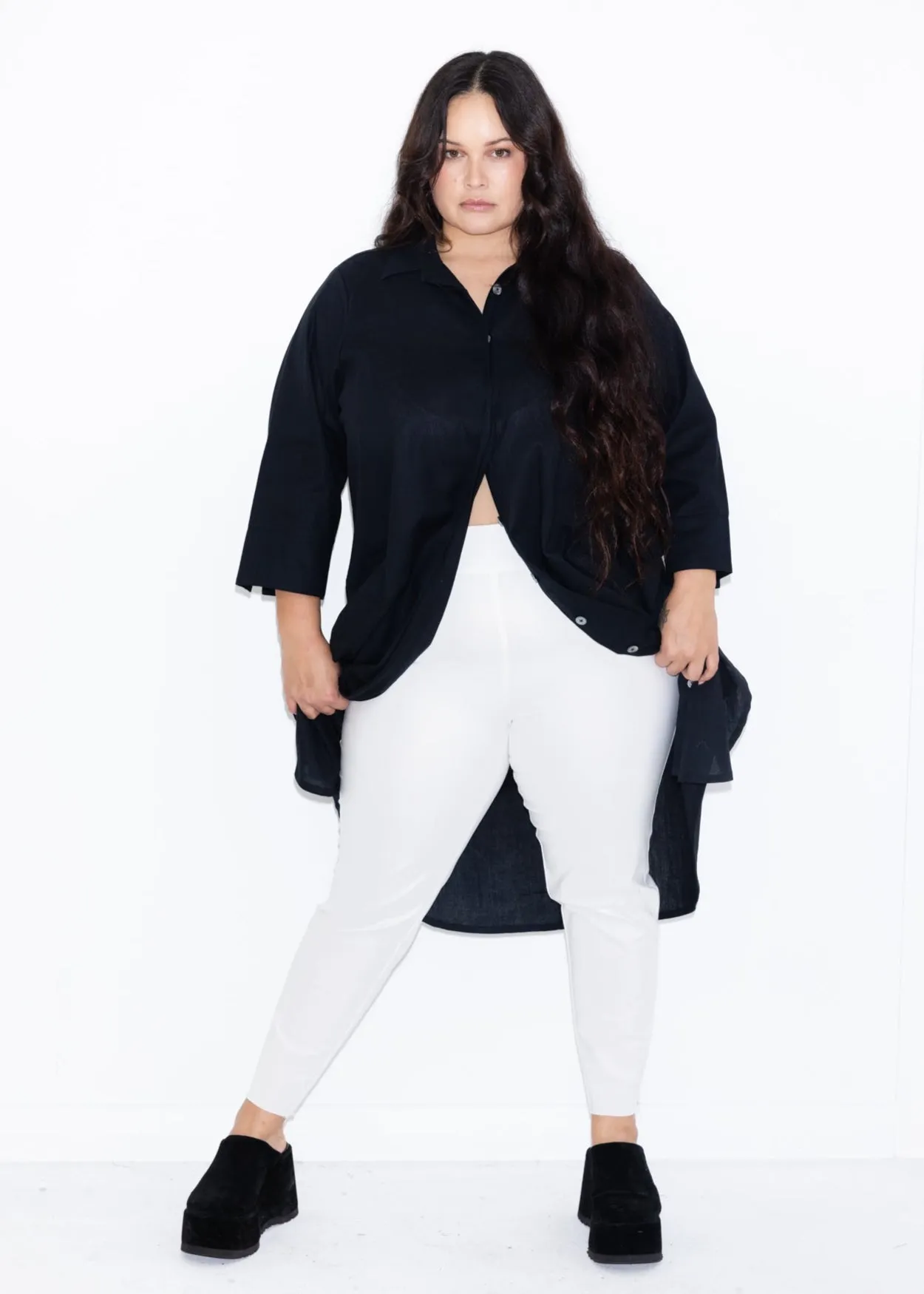 Long line Pant - White