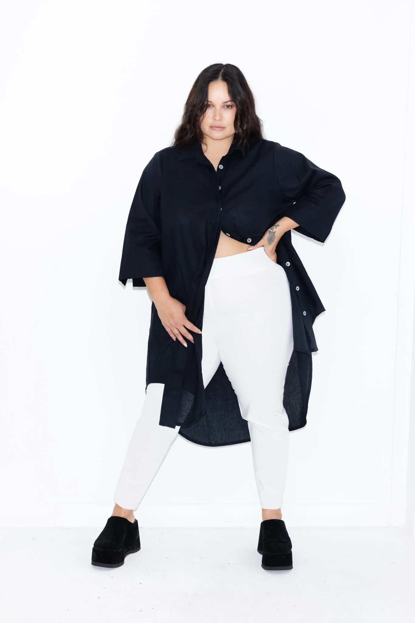 Long line Pant - White