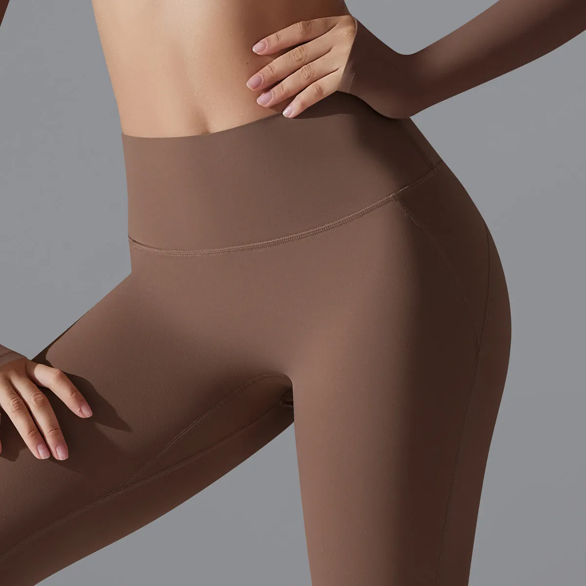Long Sleeve Solid Color Slim Elastic Sports Suit
