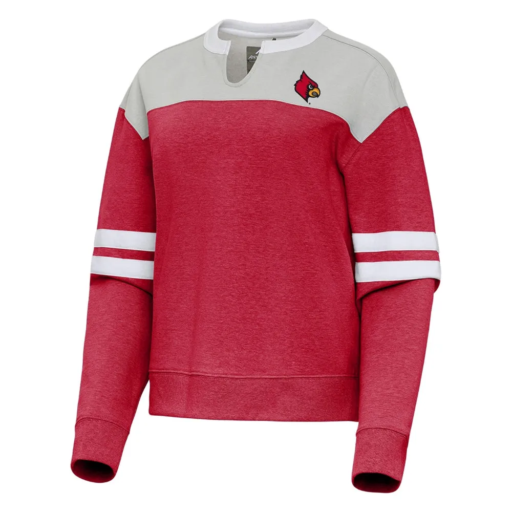 Louisville Cardinals Block Sport Crewneck