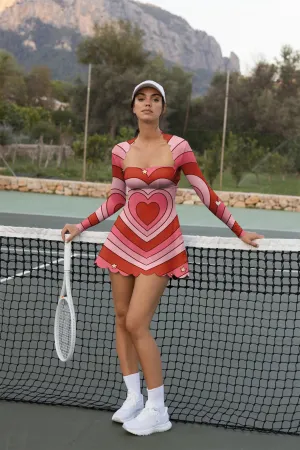 Love Match – Heartline Long Sleeve Dress