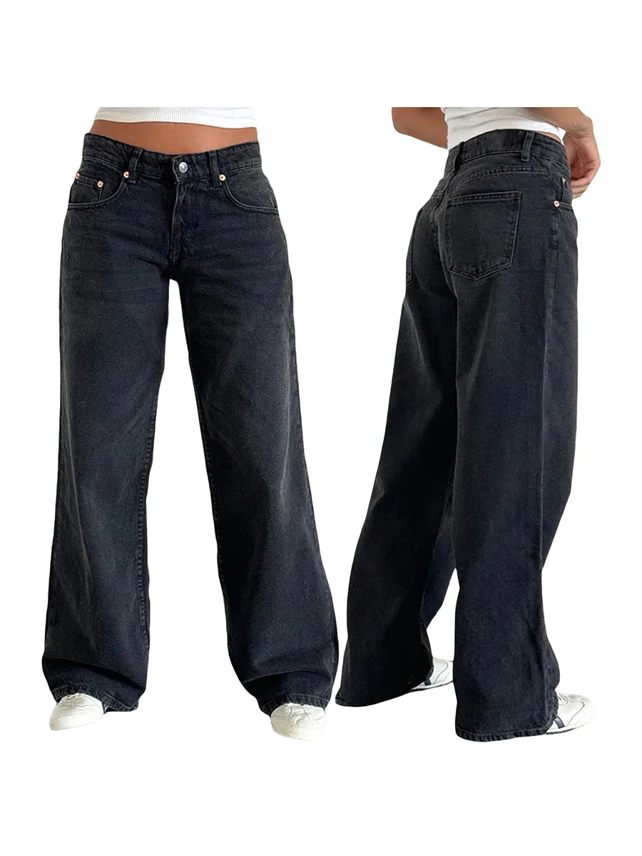 Low Waisted Multiple Pockets Pants