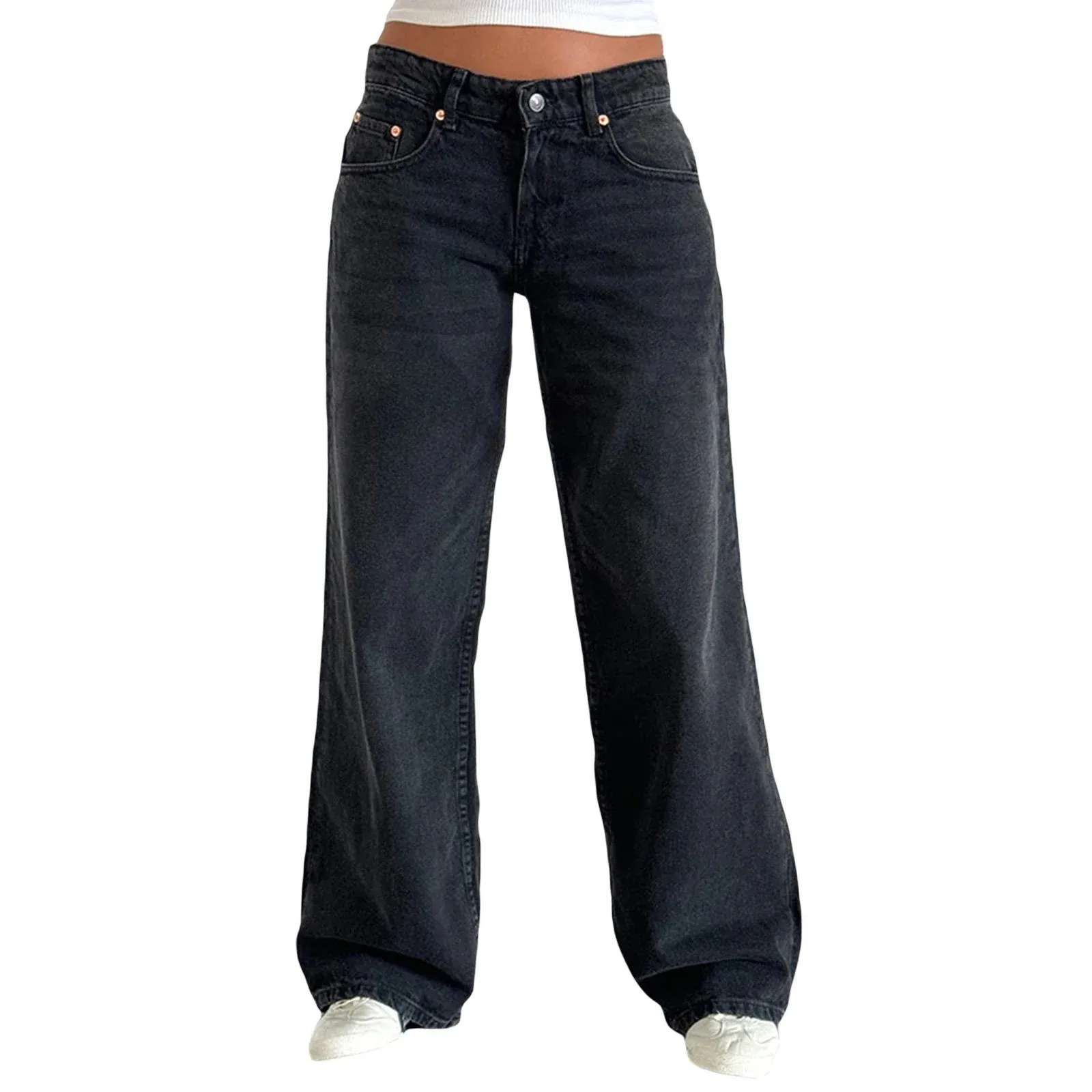 Low Waisted Multiple Pockets Pants