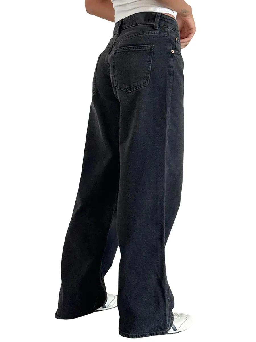 Low Waisted Multiple Pockets Pants