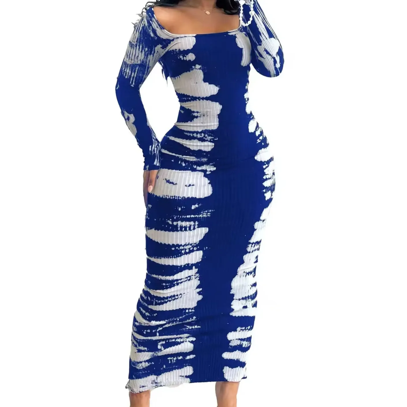 Lucy Tie Dye Bodycon Maxi Dress