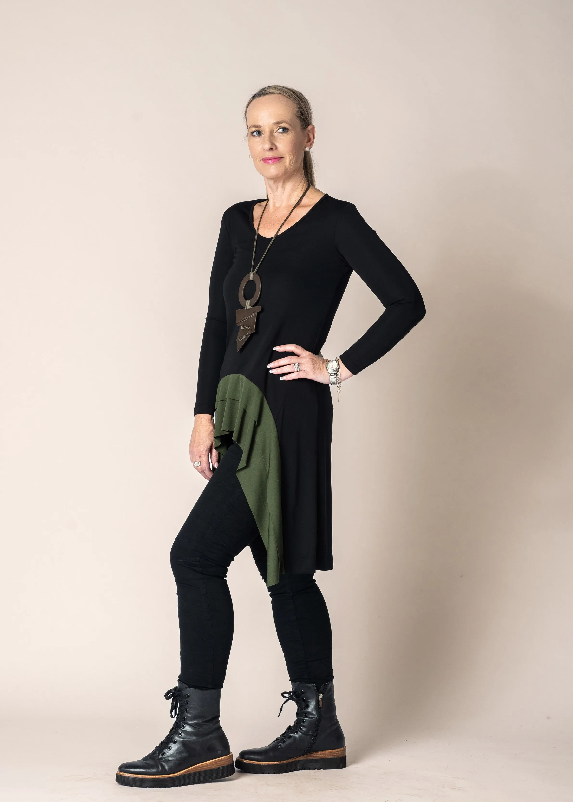 Maria Top in Khaki