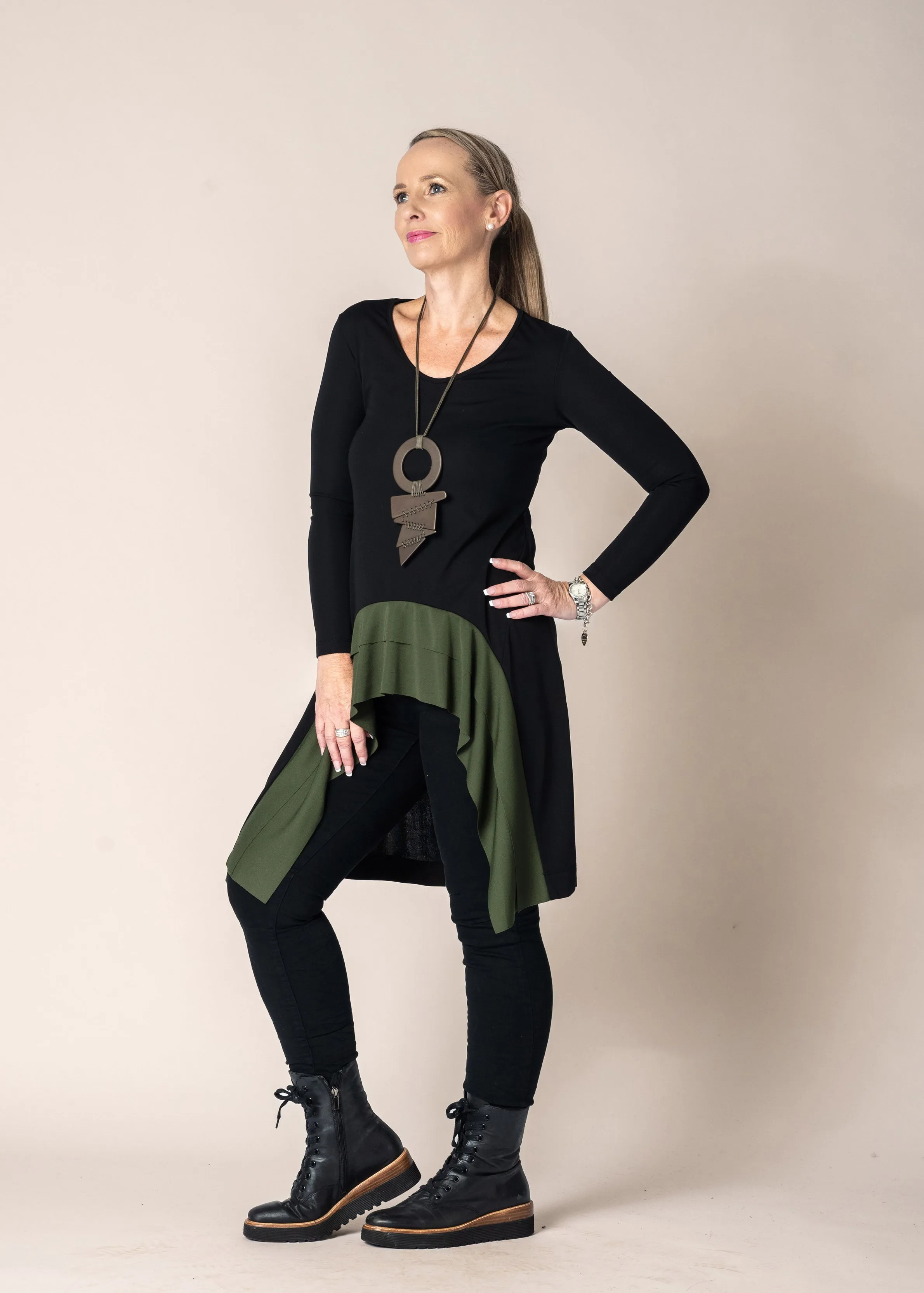 Maria Top in Khaki