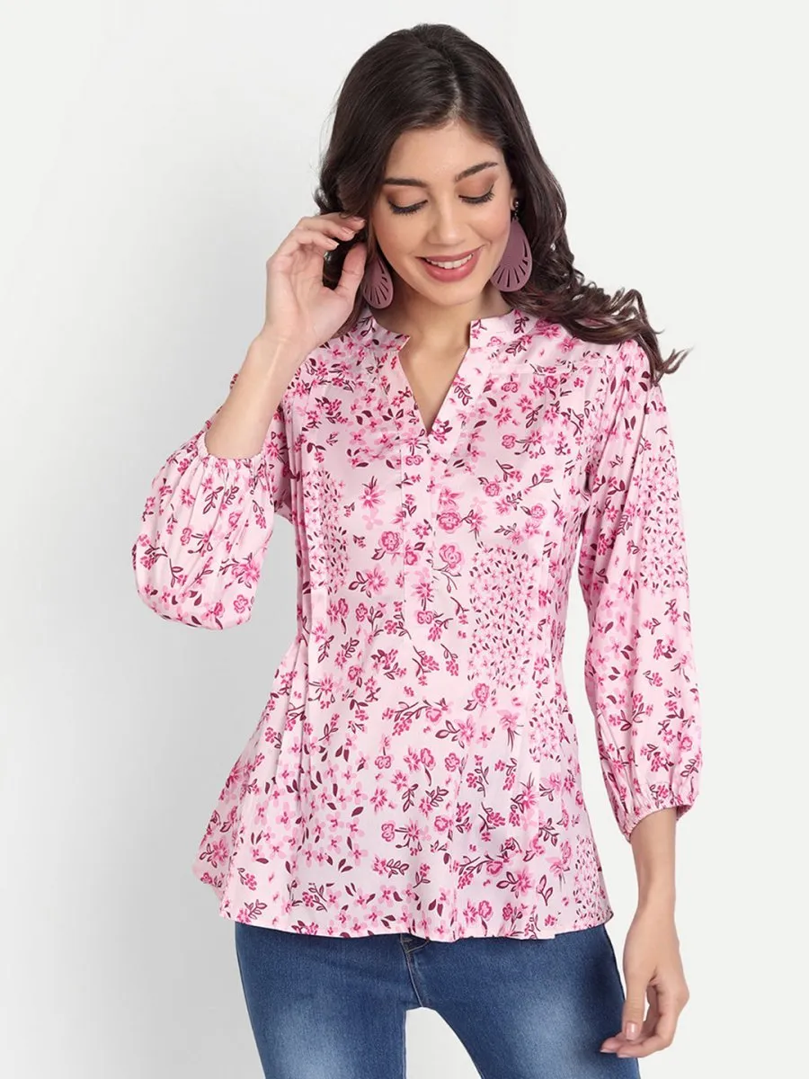 Masakali.co Tops for Women western wear floral pink