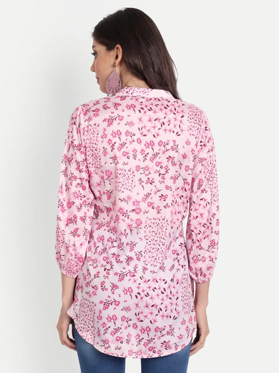 Masakali.co Tops for Women western wear floral pink