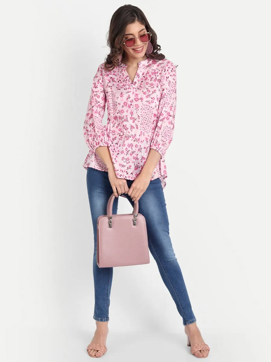 Masakali.co Tops for Women western wear floral pink