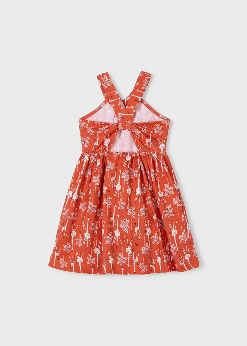 Mayoral Girls Dress 3938 Paprika Giraffe