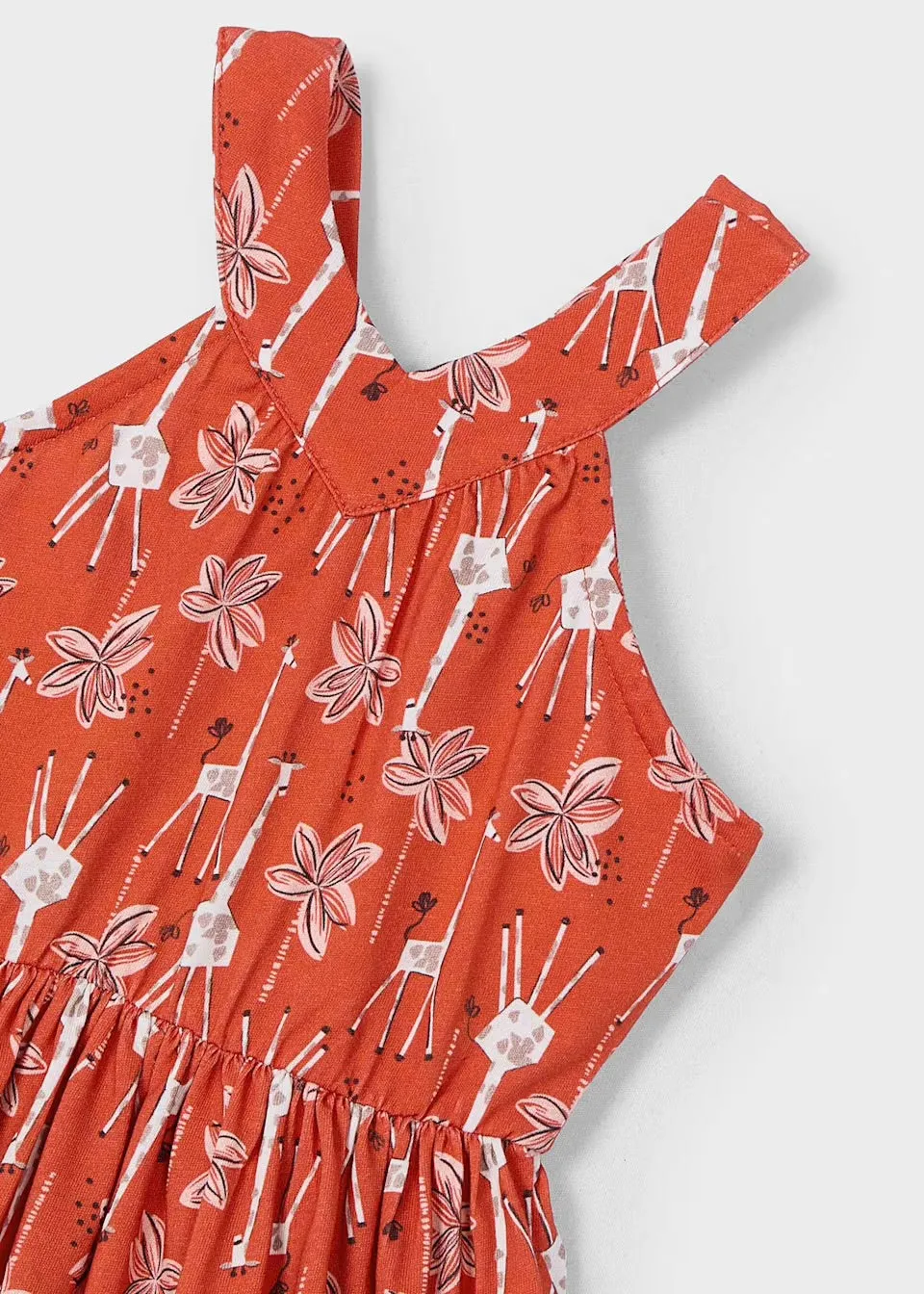 Mayoral Girls Dress 3938 Paprika Giraffe