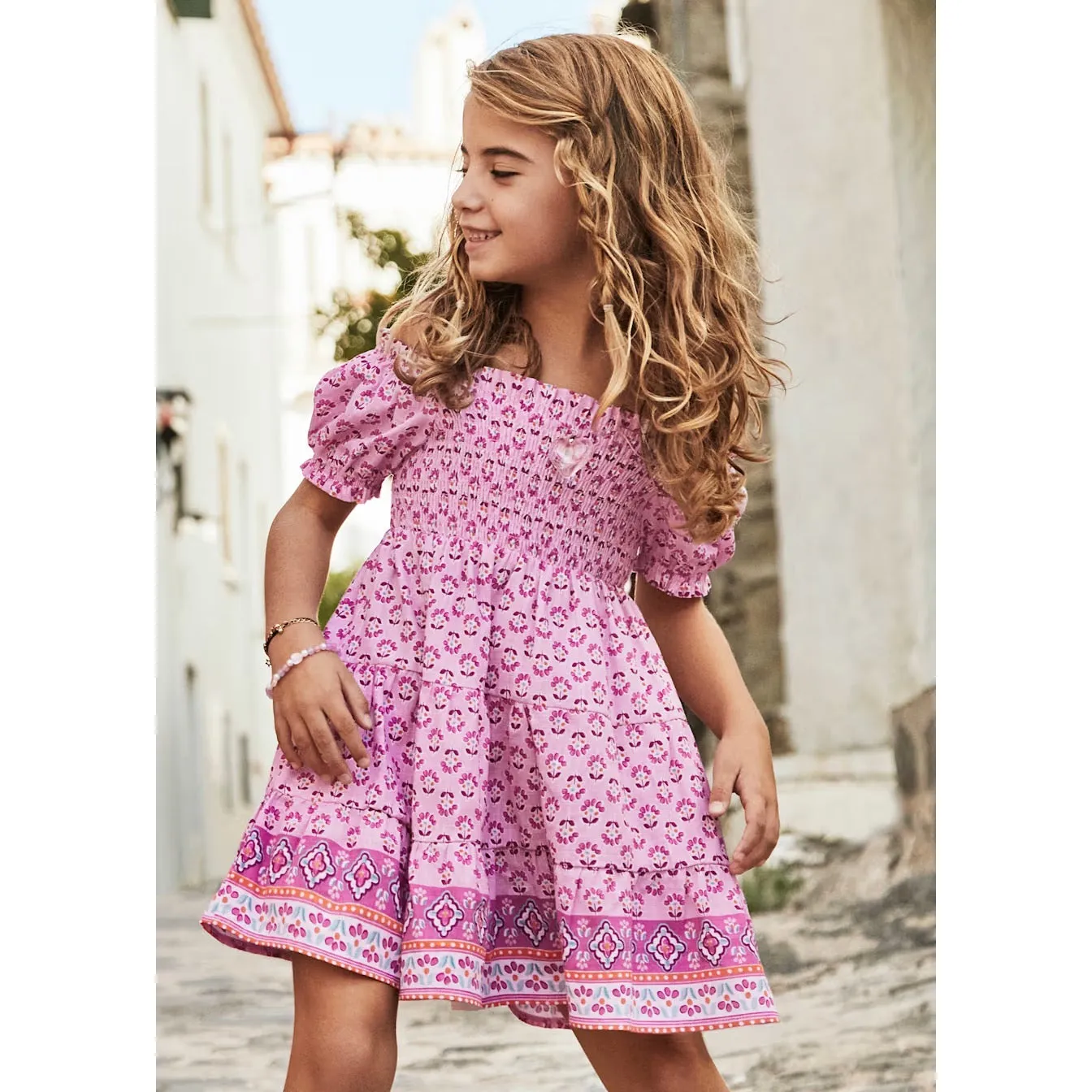 Mayoral Girls Print Dress 3932
