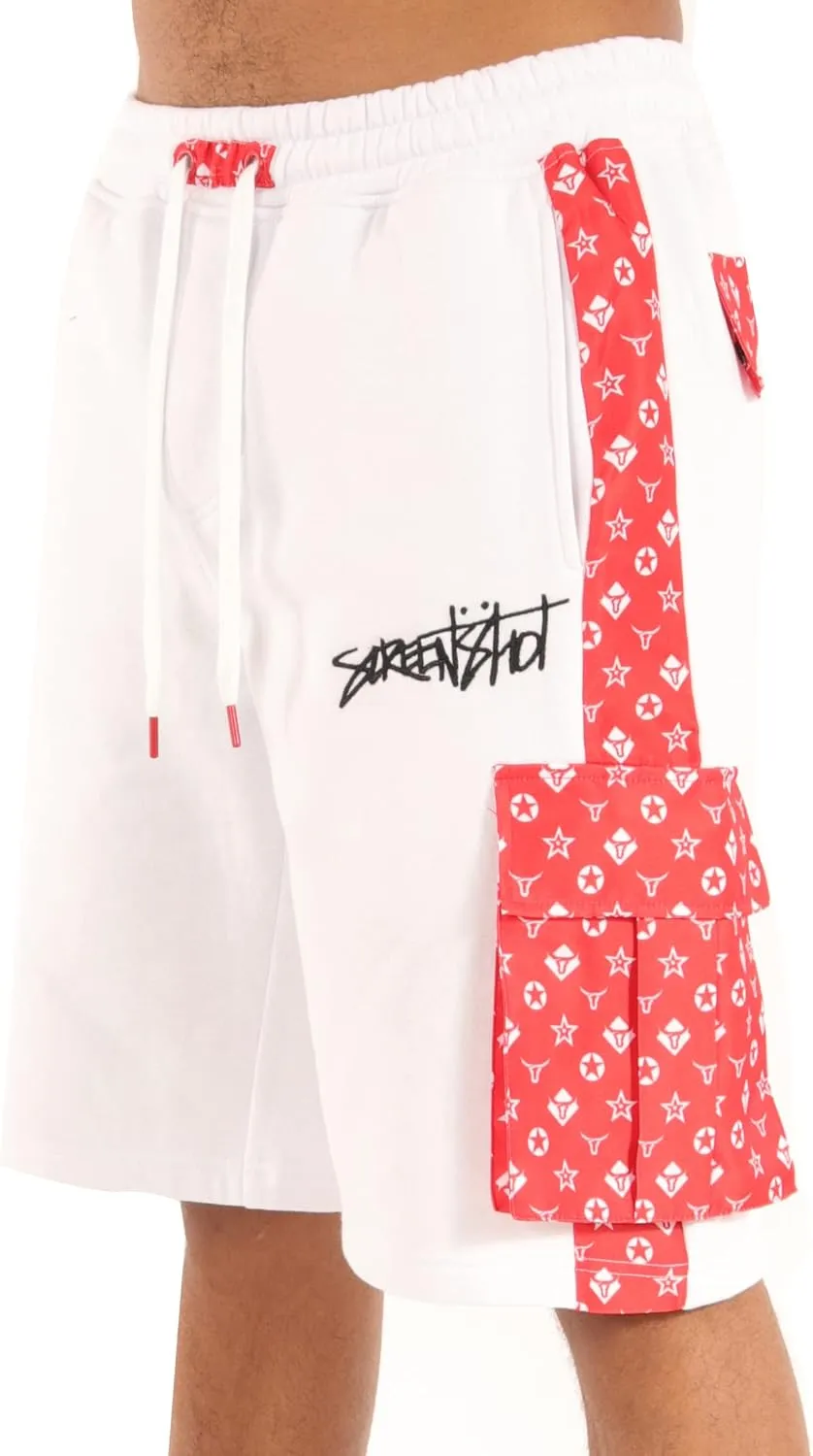 Men's Hip Hop Premium Fleece Cargo Shorts