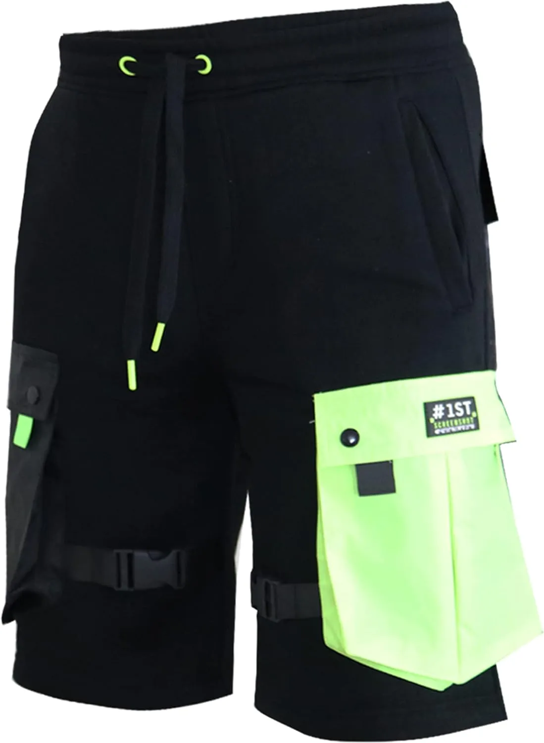 Men's Hip Hop Premium Fleece Cargo Shorts