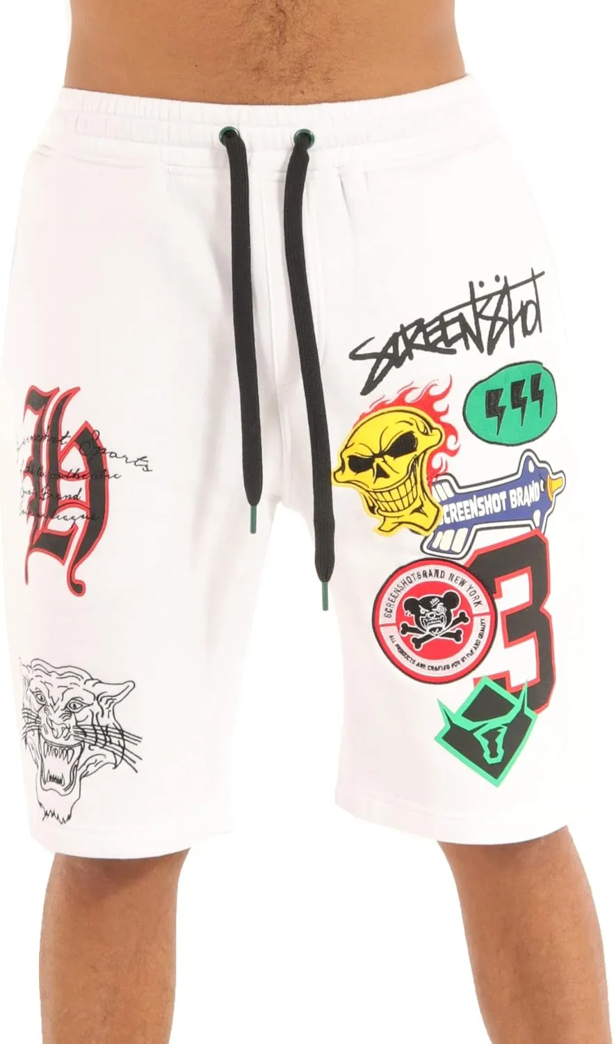 Men's Hip Hop Premium Fleece Cargo Shorts